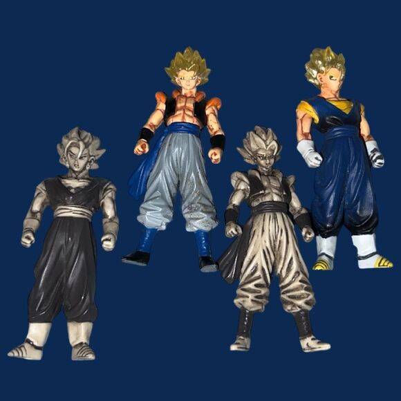 Lot of 4 Bandai Mini Dragon Ball Z Figures B3